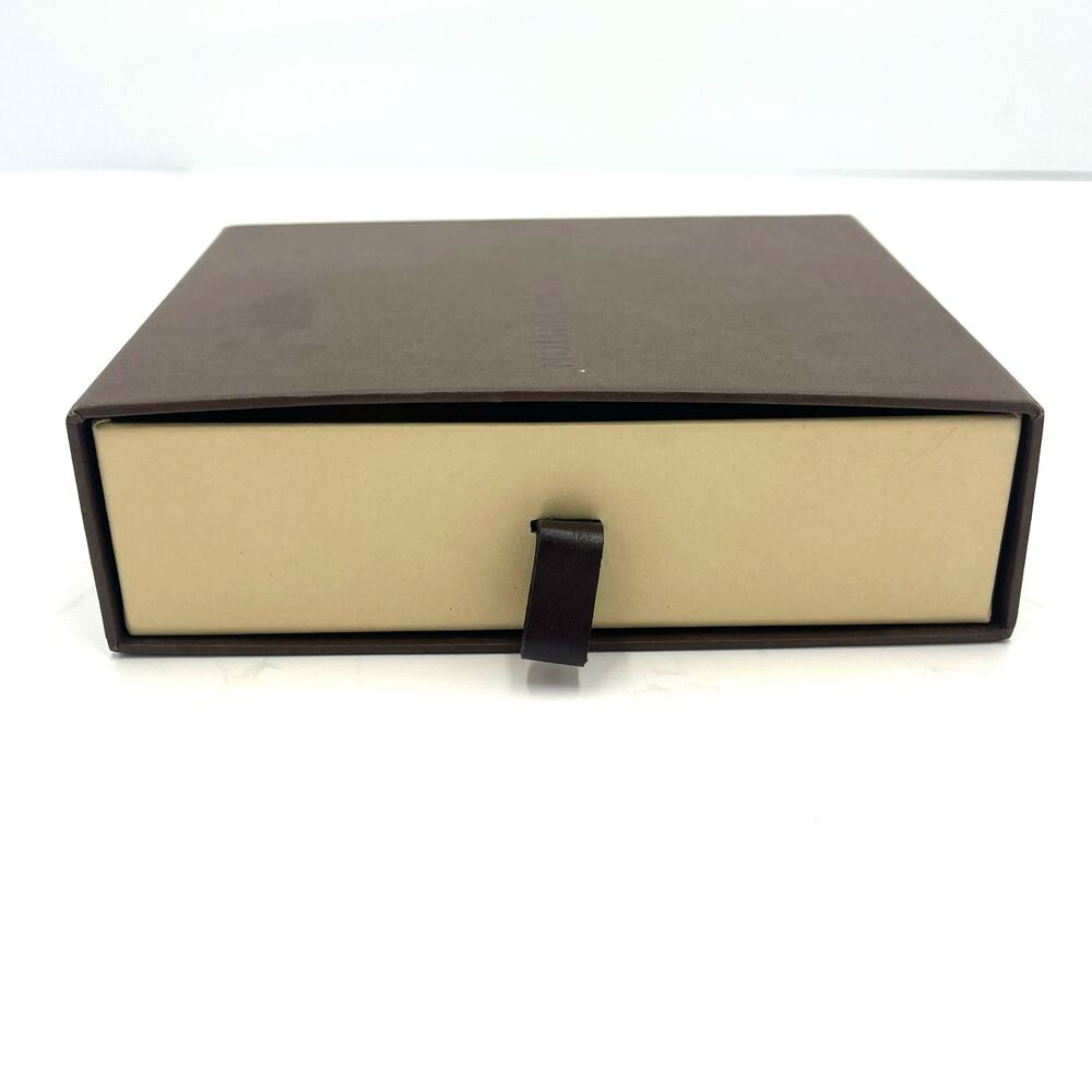 Louis Vuitton LV Womens Leather Logo Cuff Bracelet Gold Clasp w/Box & Dust Bag - Picture 13 of 14